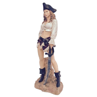 Statue de pirate lady Life's a Beach