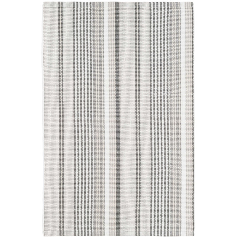 Gradation Ticking Handwoven Indoor/Outdoor Rug, Rectangle 6' x 9'