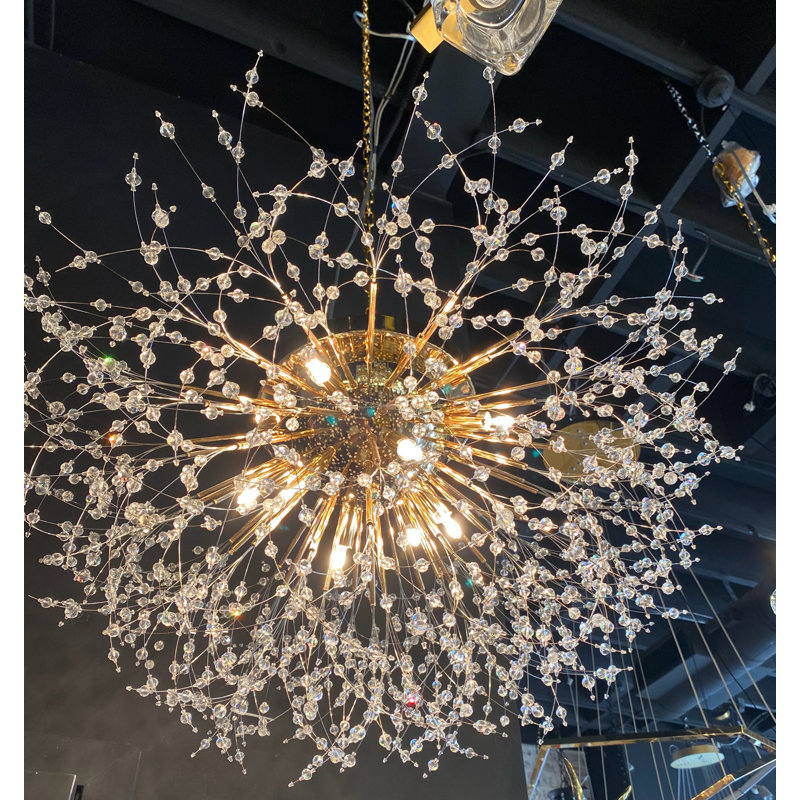 Lustre Spoutnik Starburst , Doré