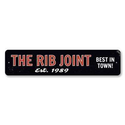 Plaque en aluminium The Rib Joint