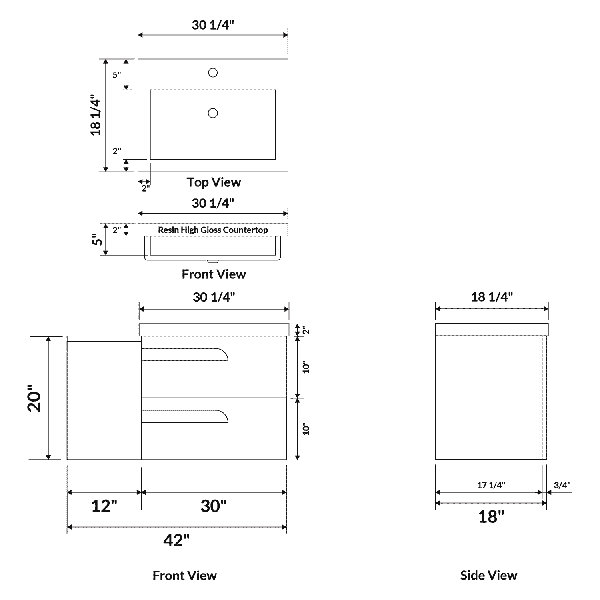 Dimensions du produit