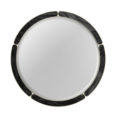 Cabochon Round Metal Mirror