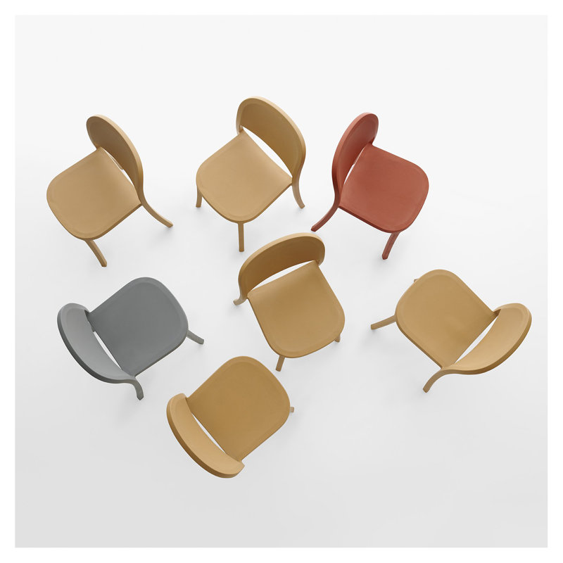 1 Inch Reclaimed Stacking Chair by Jasper Morrison, Orange