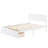 Full Size Platform Bed With Under-Bed Drawers, White