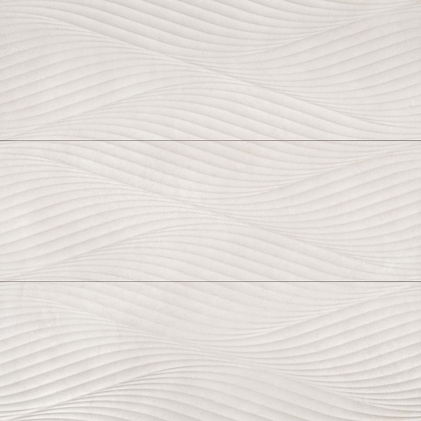 Donna 13" x 40" Wave Ceramic Tile, Sand