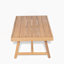 Ensemble de conversation en bois d'acacia, fauteuil club et table basse avec coussin résistant à l'eau, teck et beige