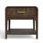 Adden Mid-century Modern 1-drawer End Table/nightstand With Lower Shelf, Solid Wood Frame & Burl Veneer Drawer Front, Oak Finish-123491657
