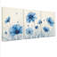 "Blue Floral", art mural, reproduction de peinture à l'huile (ensemble de 3)-118089409