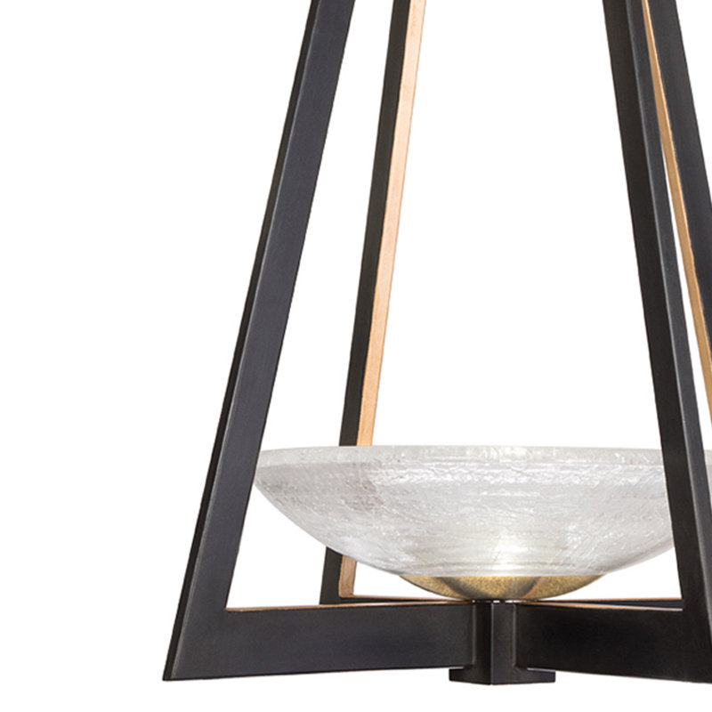 Delphi 2 - Light Geometric Chandelier, Black
