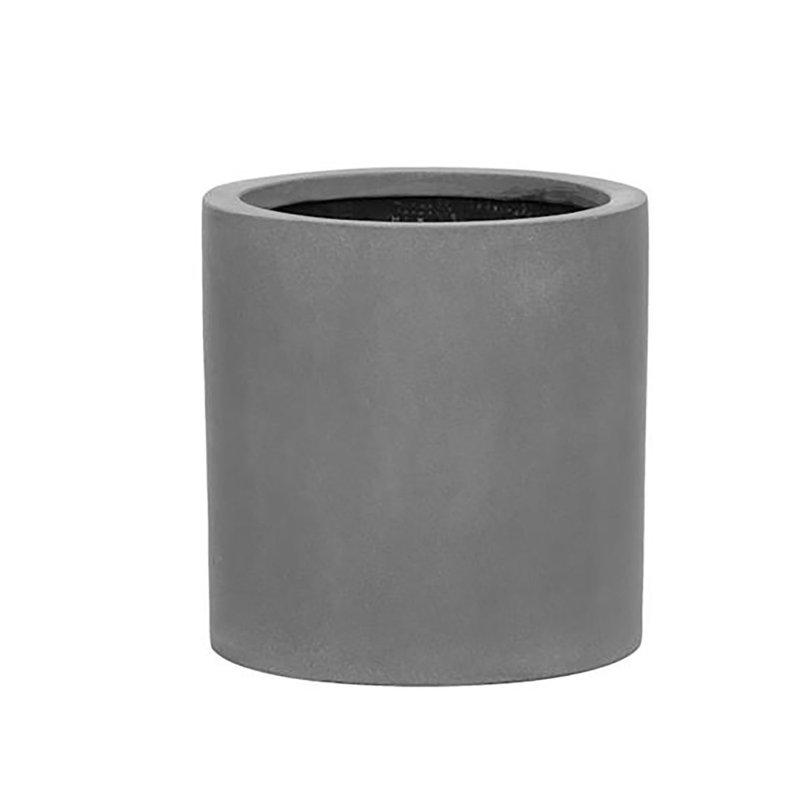 Handmade Pot Planter, Gray, 12'' H X 12'' W X 12'' D