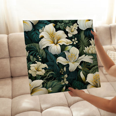 Floral HawaiIan Hibiscus Flowers V Tropical Unframed Art Print