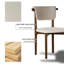Ensemble de 6 chaises de salle à manger en similicuir entièrement assemblées, beige, pieds en bois massif-1385744769