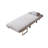  "31.5" convertible chair bed with adjustable backrest, tri-fold sofa bed with steel frame, light grey"