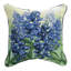 Coussin manuel tapissier carré en mélange de coton brun et bleu manuel 17 po x 17 po Woodworkers & Weavers
