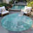 Washable Abstract Indoor / Outdoor Rug-895717362