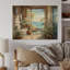 «Bathroom Bathroom Coastal Escape I», reproduction sur bois sans cadre-1802036369