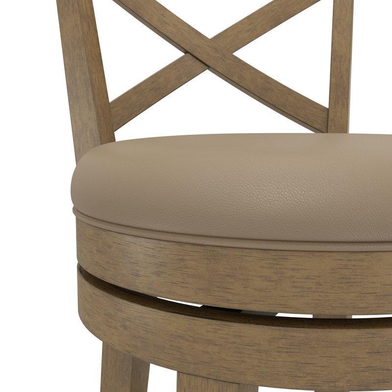 Tabouret pivotant Ewan, Chêne, Tabouret de bar (siège d'une hauteur de 30,25 po)