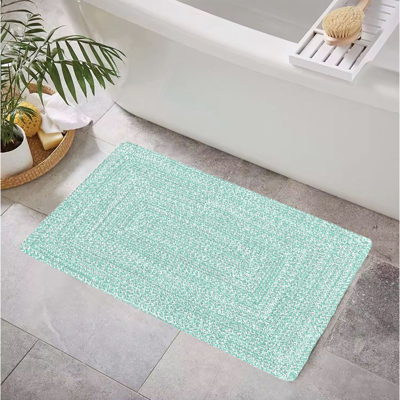 Tapis bohémien réversible en coton naturel, Rectangle 2 pi 25 po x 3 pi 5 po