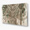 «Botanical Boho Botanical Macrame», art mural en métal brun