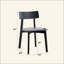 Ensemble de salle à manger compact 3 pièces, table en bois et deux chaises rembourrées grises