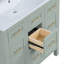 Meuble-lavabo vert clair 36 po (lavabo non inclus) [armoire seulement]