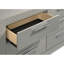 Commode 6 tiroirs grise ultrabrillante-78003266