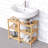 Patsones Solid Wood Bathroom Shelves