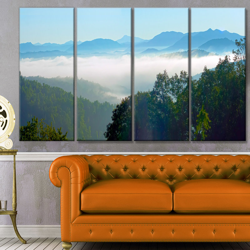 Morning in Blue Ridge Parkway Landscape Canvas Print