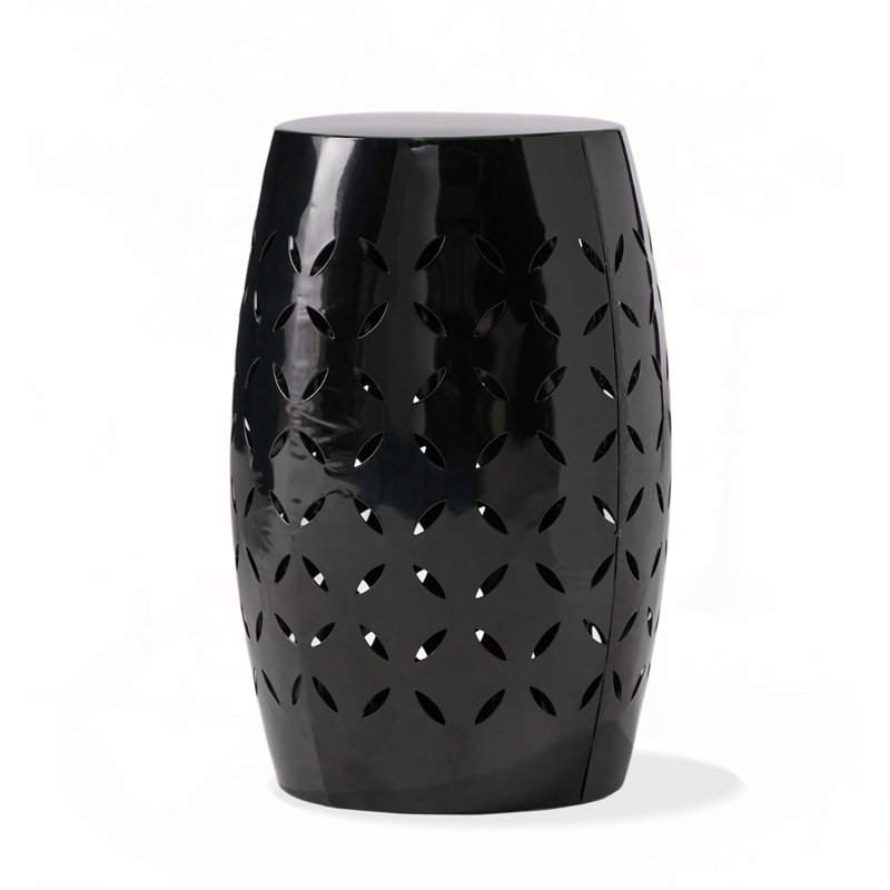 12" Accent Side Table, Black