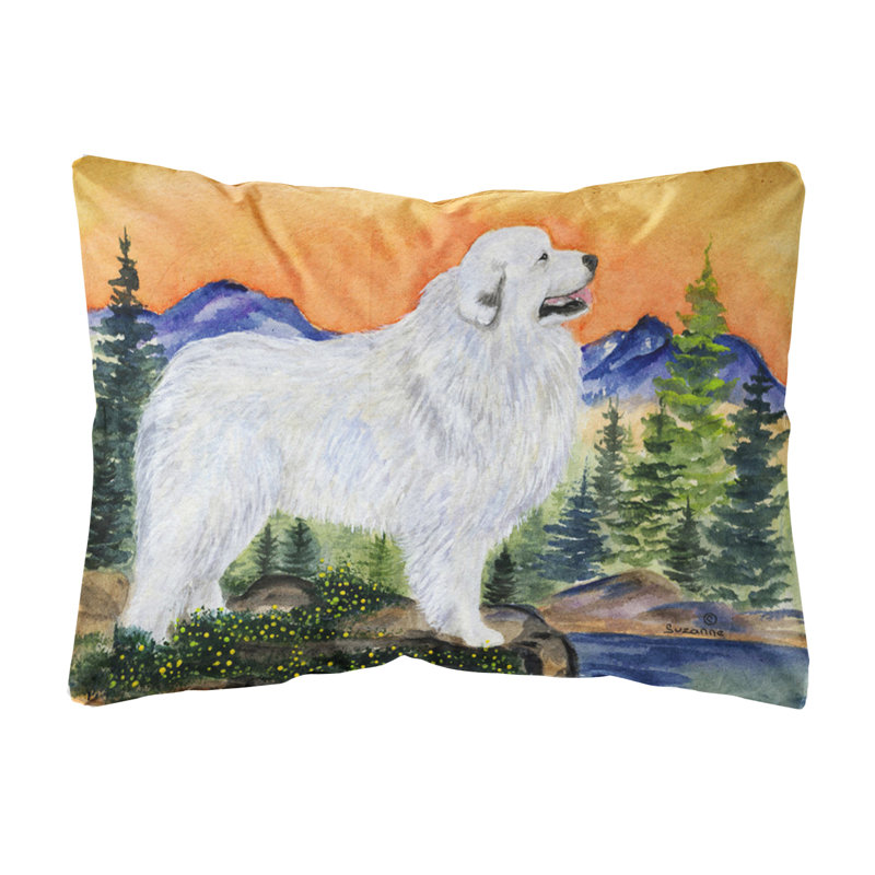 Coussin décoratif intérieur/extérieur great pyrenees