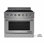 NXR Professional Ranges 36" 5.5 Cubic Feet Gas Free Standing Range