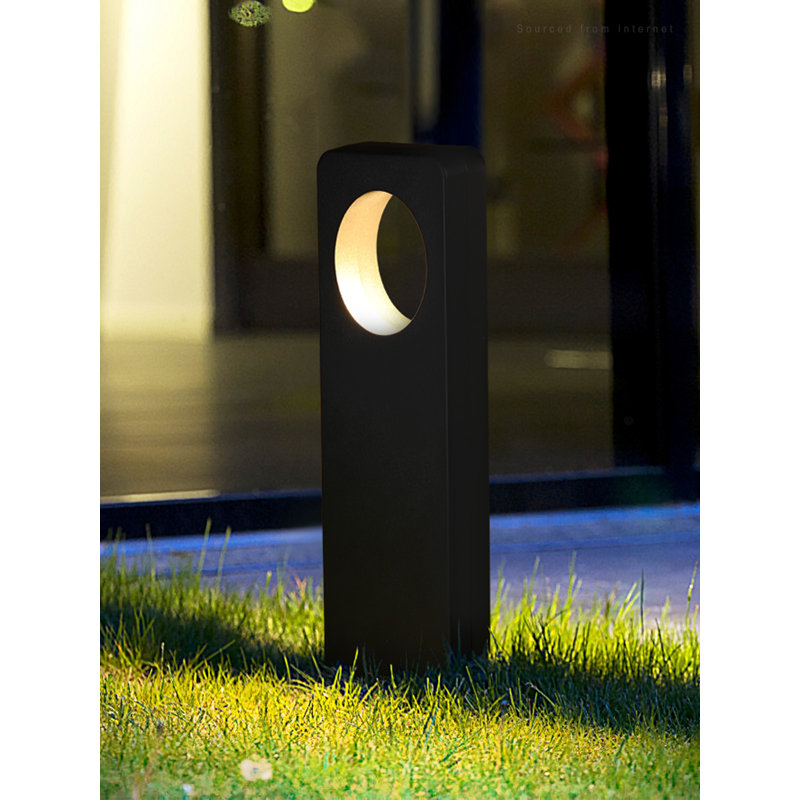 Black Integrated LED Metal Pathway Light
