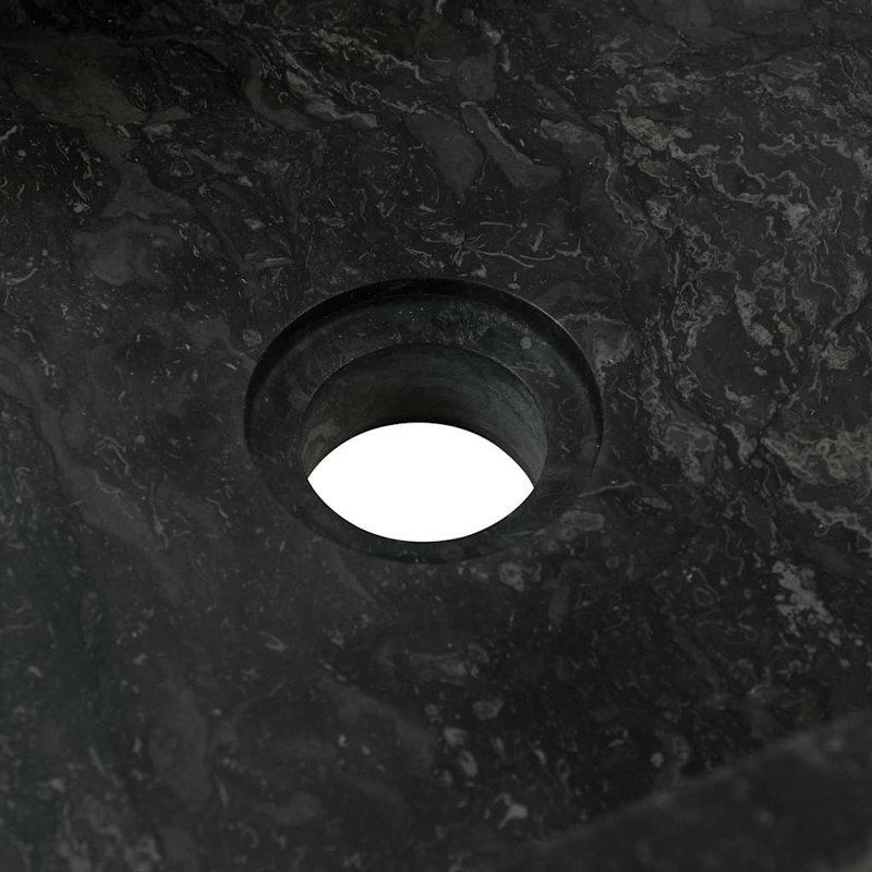 Elinor Sink Marble High Gloss, High Gloss Black
