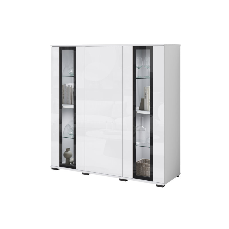 Myton Laminate Rectangle Accent Cabinet, White