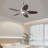 5 - Blade 42Inch Propeller Ceiling Fan with Remote Control and Light Kit Included-829576648