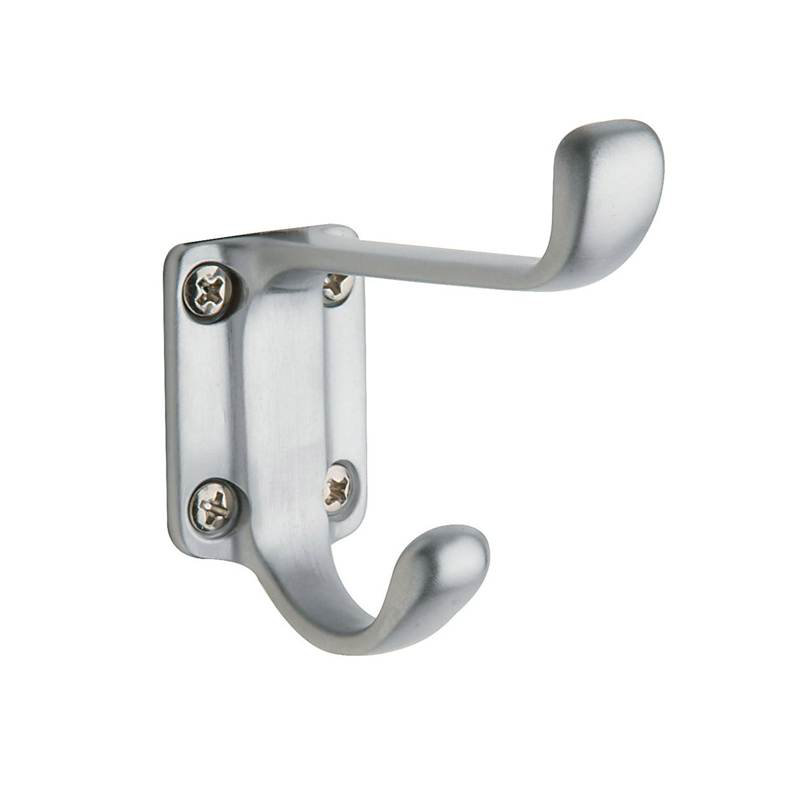 Costume Wall Hook, Satin Chrome