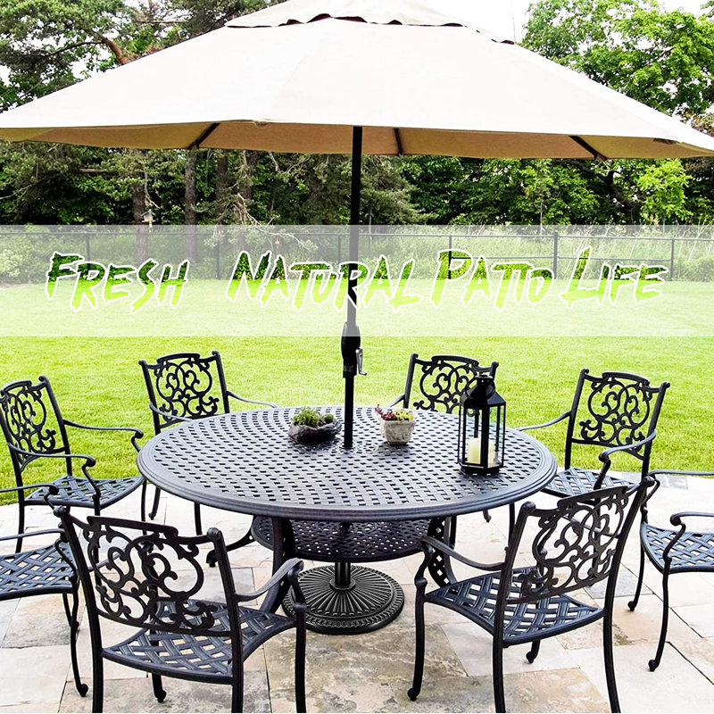 Base de parasol de patio autoportante en résine