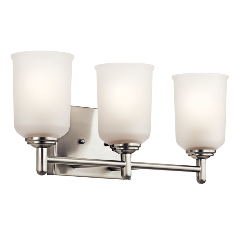 Hopedale 3 - Light Vanity Light, Brushed Nickel