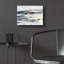 Art mural en verre épique «Shoreline Dreams 1» par Melissa Wang, 16 po x 12 po