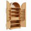 Armoire de cuisine de style campagnard avec arc cannelé, 8 portes, 3 tablettes réglables et tiroir dissimulé-1425476585