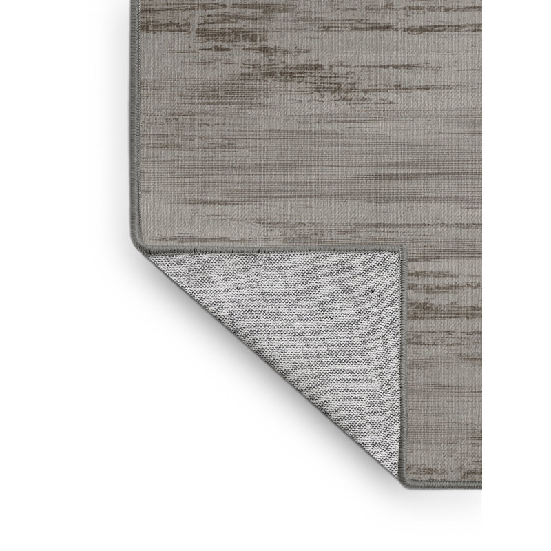Tapis abstrait gris lavable à la machine, Rectangle 2 pi x 3 pi