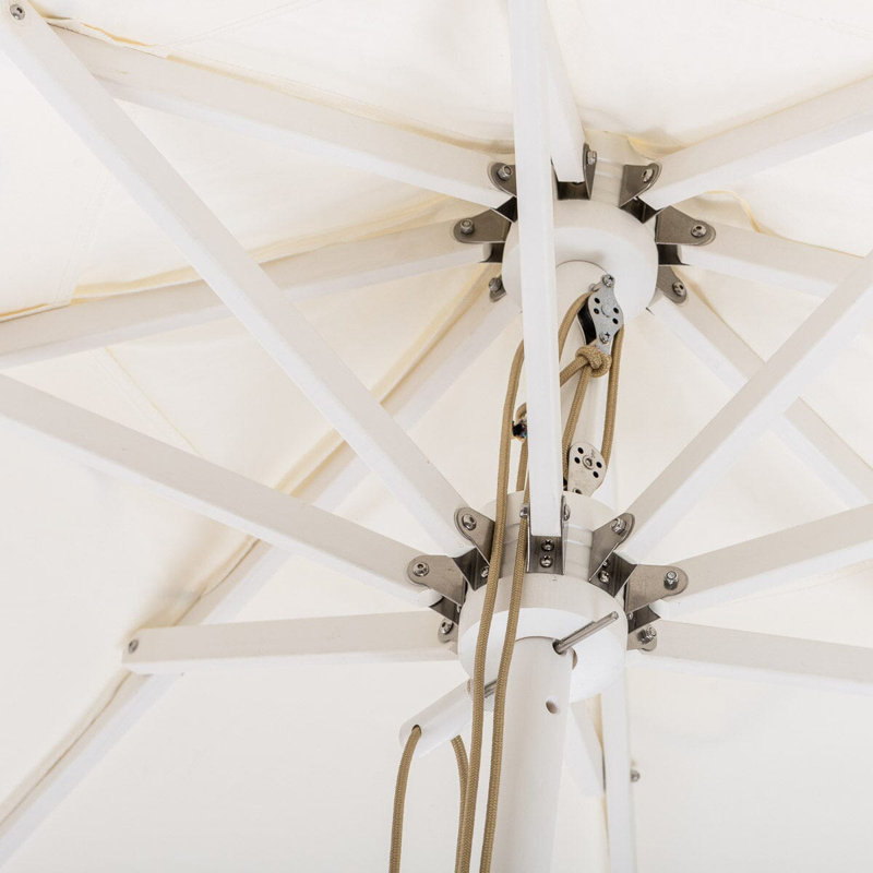 Market 84'' W Umbrella, Navy/White