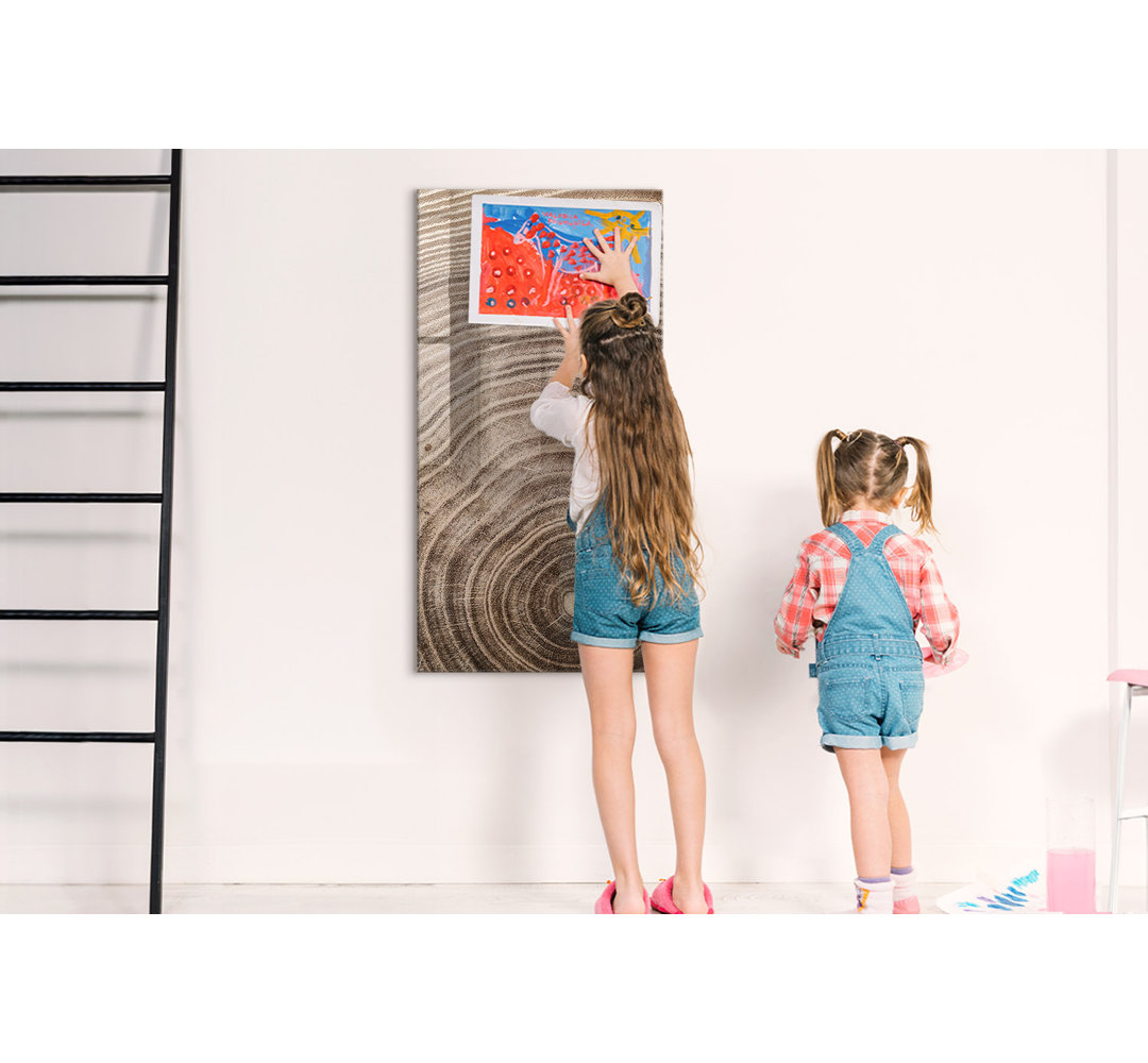 Magnetic Memo Board Whiteboard - 60 x 120 cm - With Marker and Magnets - Colorful powder