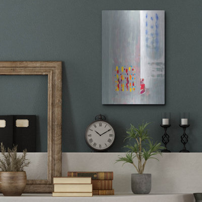 Art mural en métal Brayden Studio ™ «Subtle Color Storm» par Hooshang Khorasani