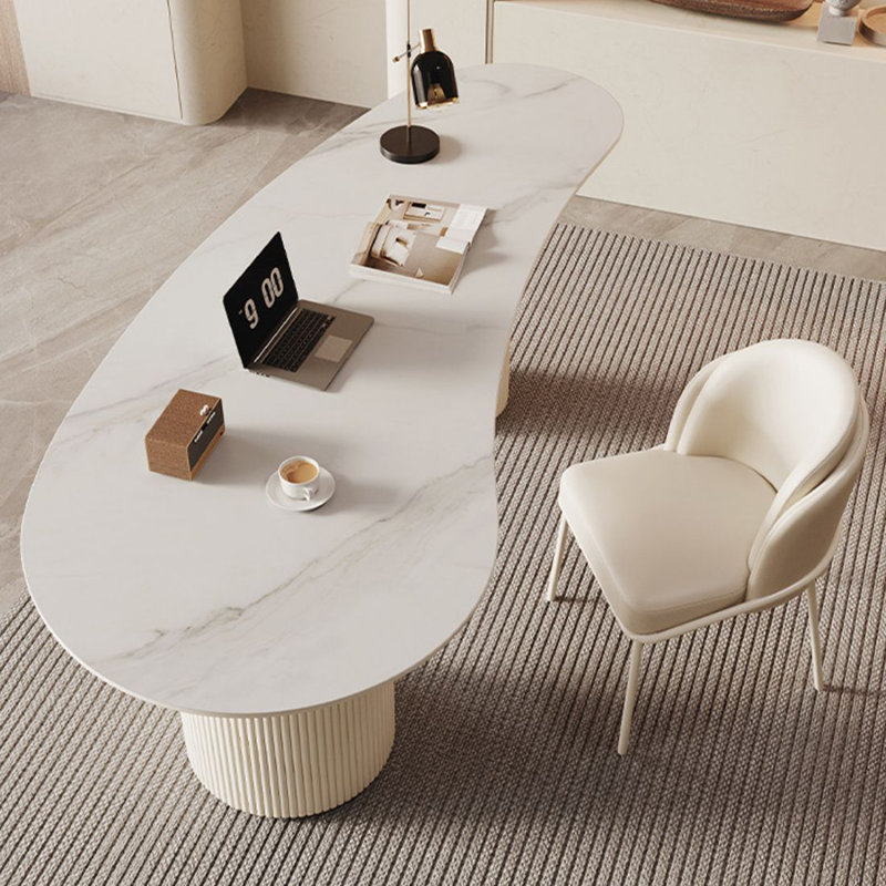 Bureau blanc Creative, H 29,53 po x l 55,12 po x P 23,62 po