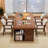 Walnut Rectangular Solid Wood desks-107225690-107225688