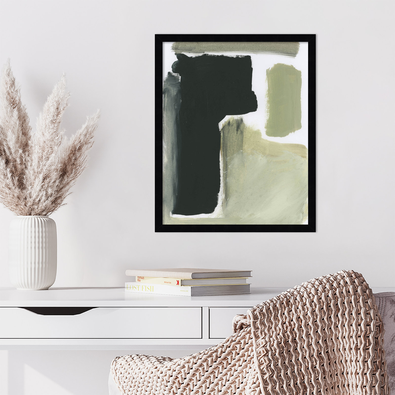 Cleve "Total" Print by Dan Hobday, 21" H x 17" W, Black