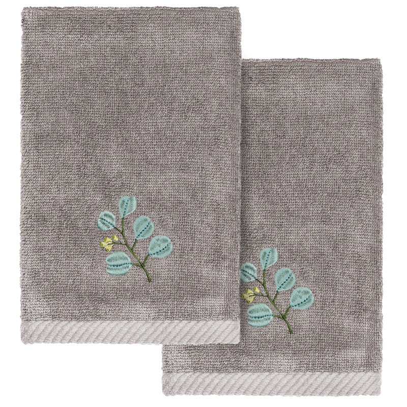  Botanica Turkish Cotton Fingertip Towel, Charcoal