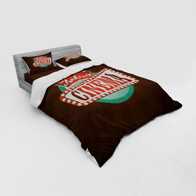 Ensemble de housse de couette en microfibre brune, Housse de couette grand + 3 pièces supplémentair