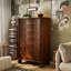 Commode d'appoint moderne avec rangement en bois massif